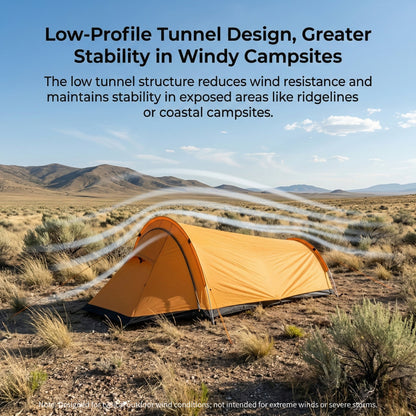 Backpacking bivy tent, ultralight and durable, essential camping shelter for one.