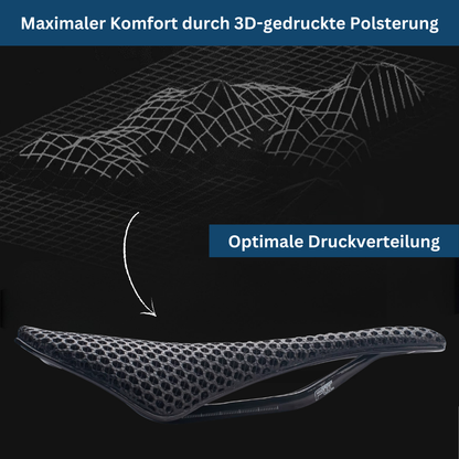 Ergonomic carbon fiber bike saddle, ultralight design suitable for all bicycle types