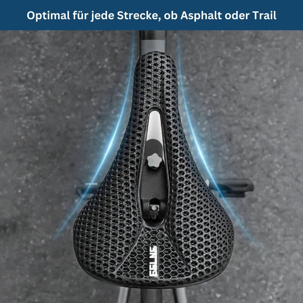 Bicycle part: ultralight carbon fiber bike saddle, unisex and ergonomic for long rides