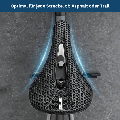Bicycle part: ultralight carbon fiber bike saddle, unisex and ergonomic for long rides