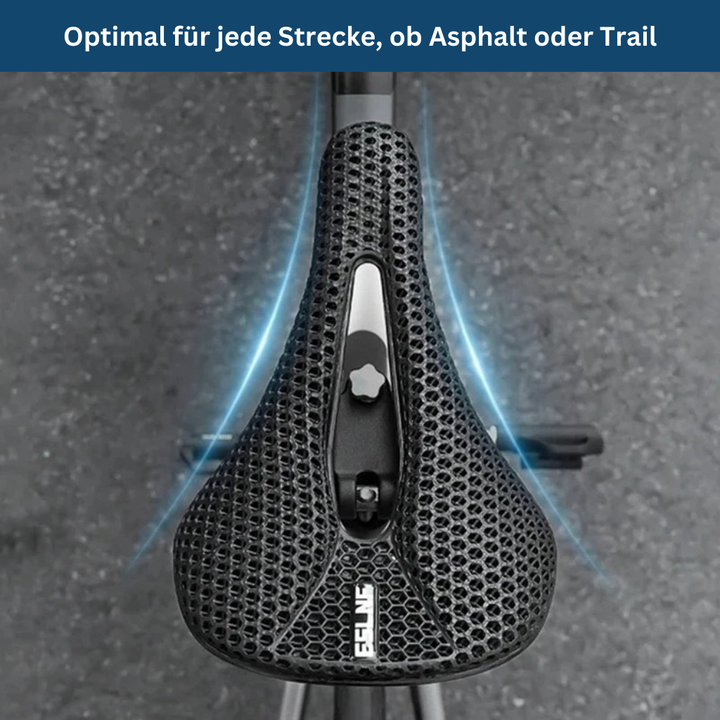 Bicycle part: ultralight carbon fiber bike saddle, unisex and ergonomic for long rides