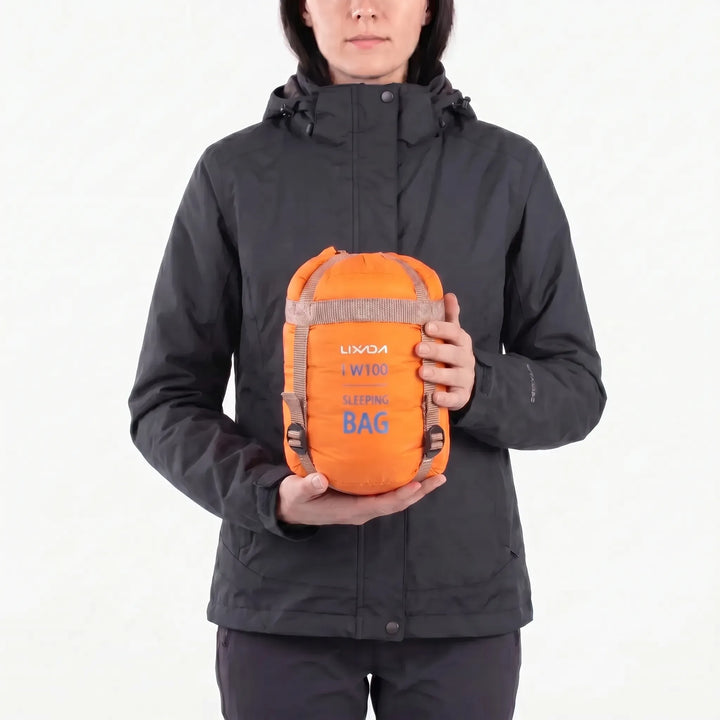 Compact ultralight envelope sleeping bag, perfect for hiking, camping, and outdoor travel.