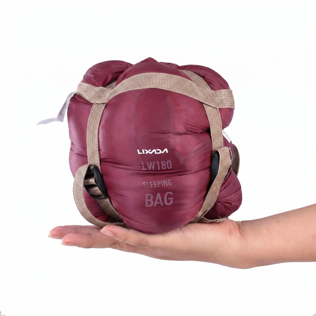 Durable ultralight sleeping bag for adults, essential outdoor gear for hiking, camping & travel.