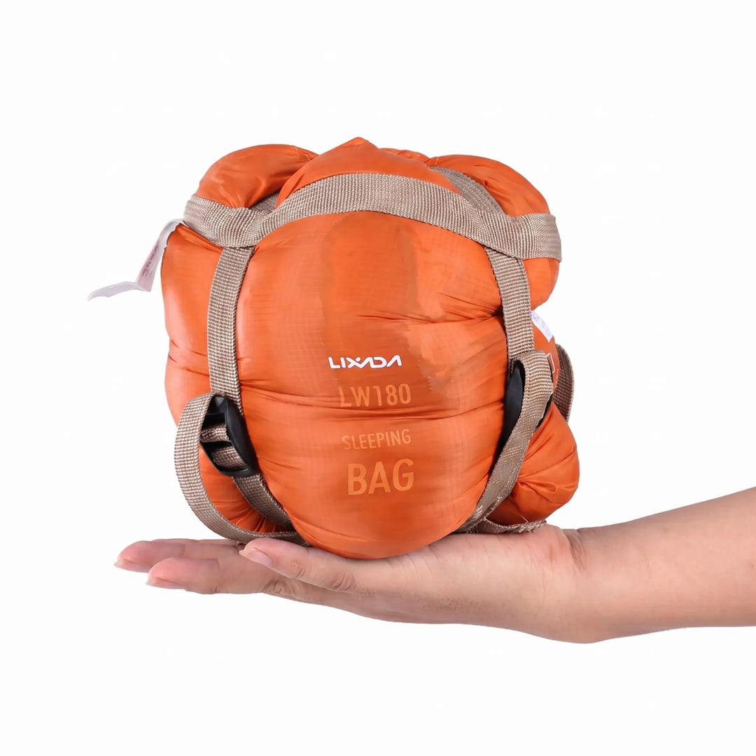 Featherlight adult ultralight sleeping bag, ideal compact outdoor gear for backpacking & camping.