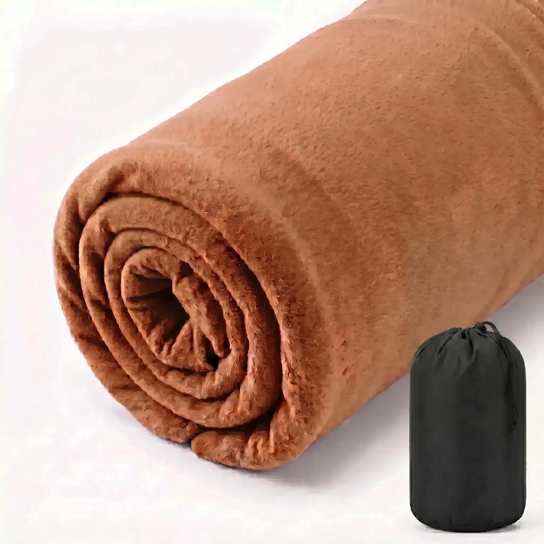Versatile ultralight fleece liner, perfect for camping, travel, and adding sleeping bag warmth.