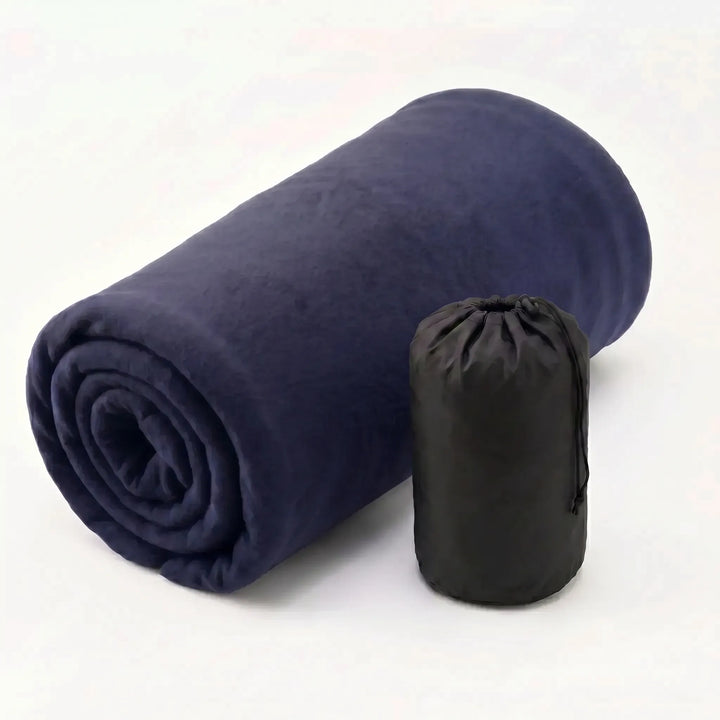Durable ultralight fleece sleeping bag liner, ideal for camping, hiking, and travel.