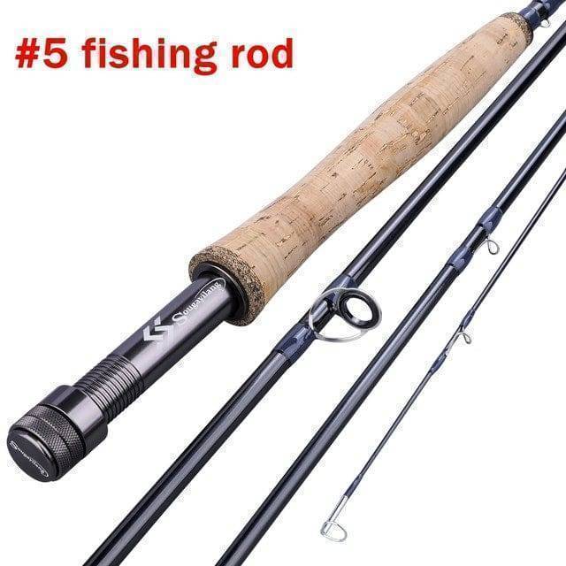 Fly fishing rod and reel combo, highlighting its ultralight design, ideal for an angler's outdoor adventure.