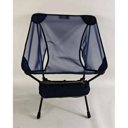 Folding outdoor chair, ultralight and compact, featuring breathable mesh for comfort