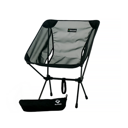 Portable mesh hiking chair, designed for minimal weight and maximum outdoor relaxation