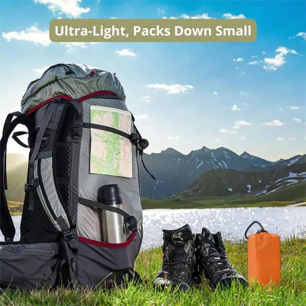 Compact ultralight seat cushion, easily fits in camping gear for travel
