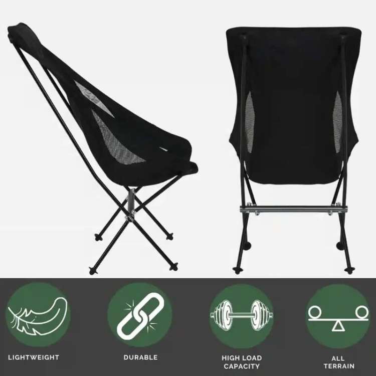 Durable outdoor furniture: ultralight portable folding camping chair