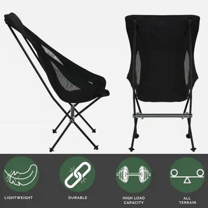 Durable outdoor furniture: ultralight portable folding camping chair