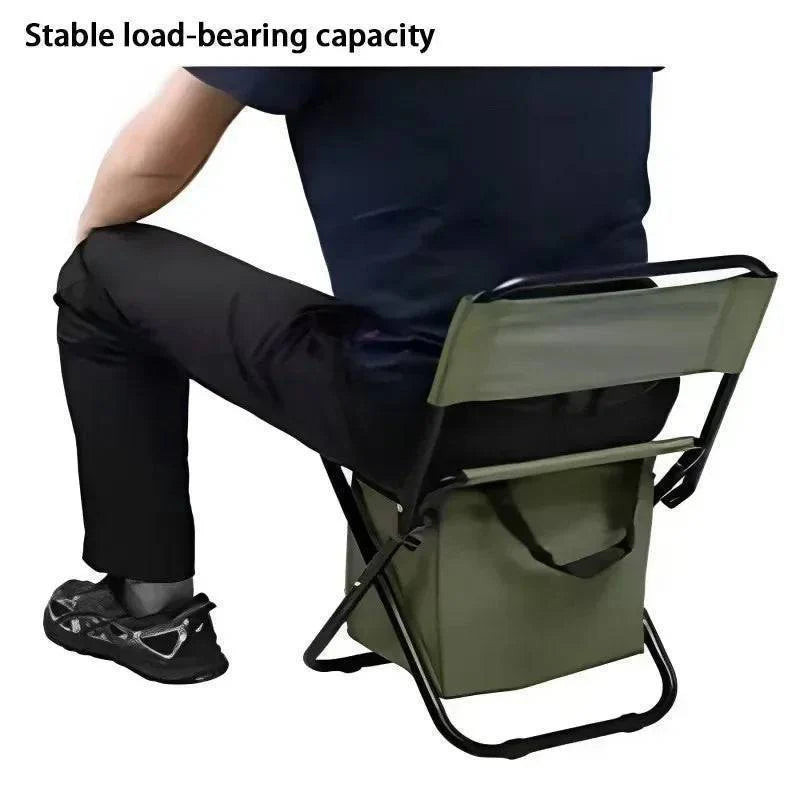 Compact folding moon chair for hiking; ideal portable seating for beach, picnic, or garden