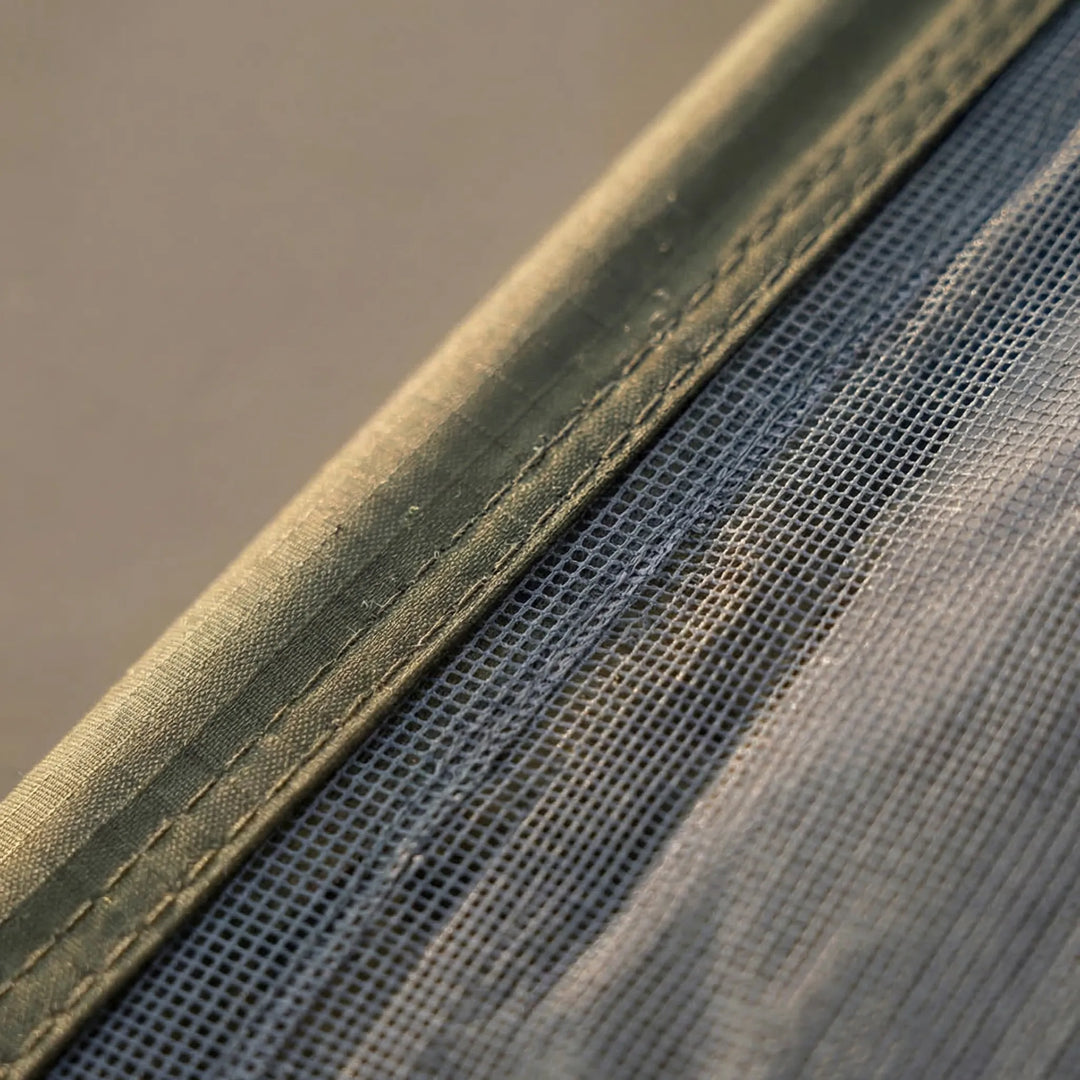 Breathable single-person mesh tent, designed for ultralight backpackers & hikers using existing poles.