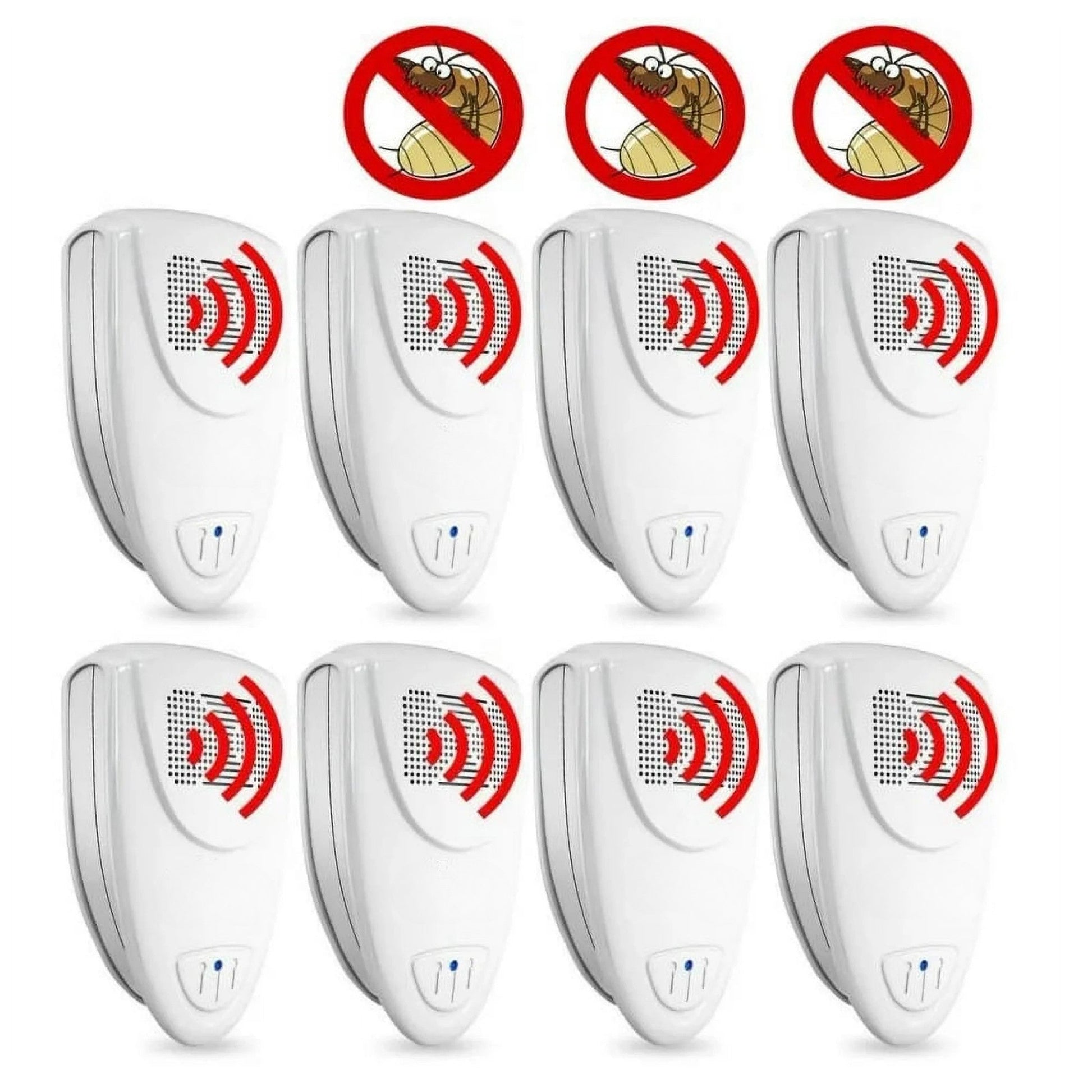 Chemical-free ultrasonic bed bug repeller. Safe pest control for homes with pets & children. Silent operation.