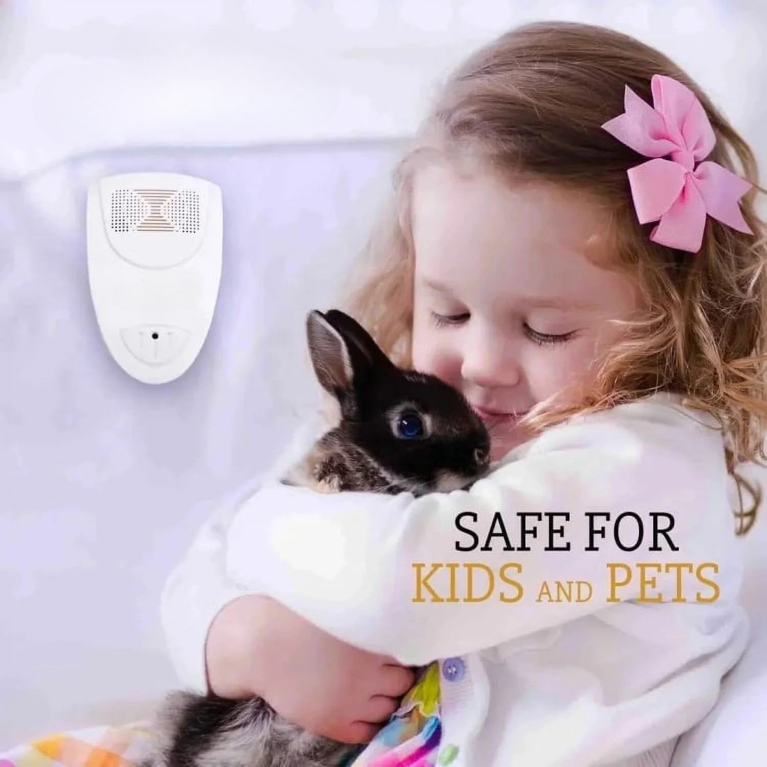 Modern ultrasonic pest deterrent, specifically for bed bugs. Offers quick, chemical-free home protection.