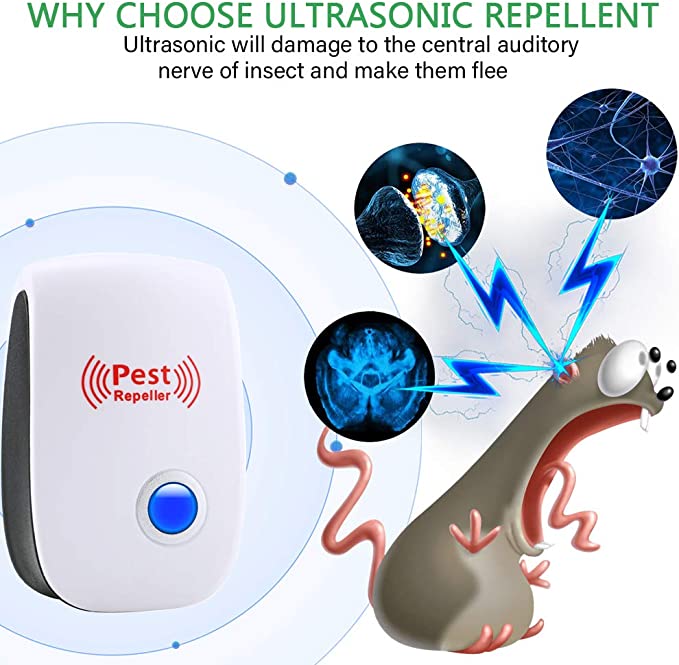 Get rid of rats & mice fast with this ultrasonic pest repeller. Safe, silent, and effective home solution.