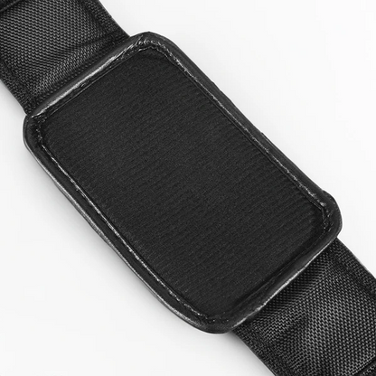 Black unisex 110 lb weighted vest with adjustable weights for effective strength and bodyweight training. Gym essential.