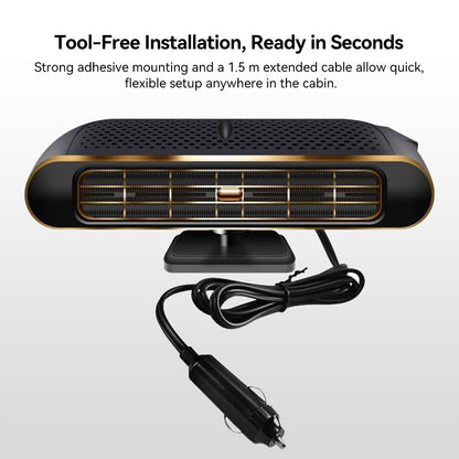 Ergonomic design of a 12V car heater, perfect for vehicle climate control