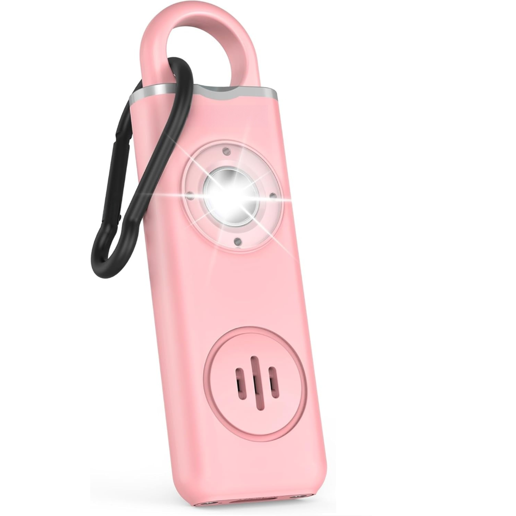 130dB loud personal security alarm rechargeable keychain, an effective tool for deterring attackers.