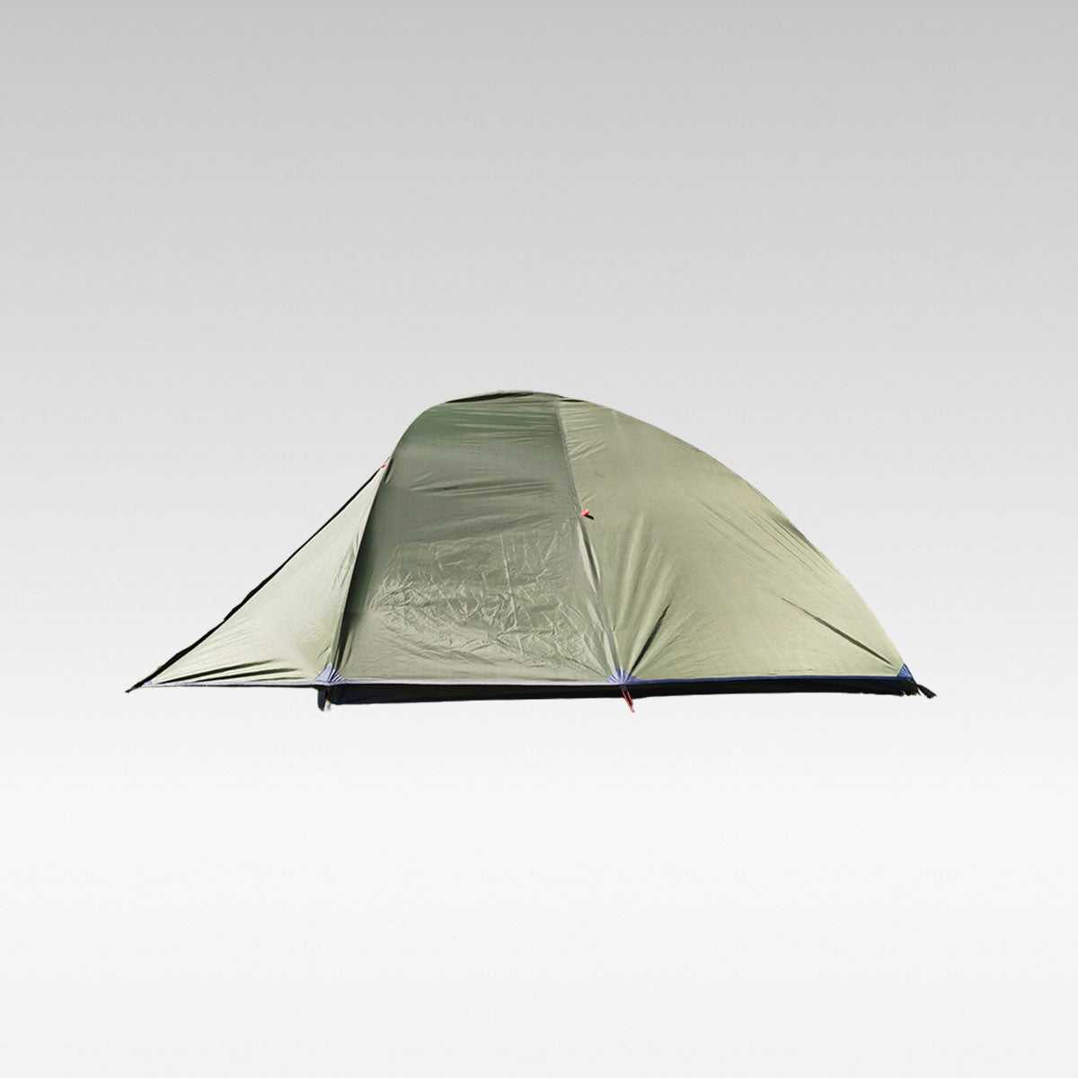 Unisex 2-3 person all-season waterproof camping tent set up in a forest, ideal for backpacking.