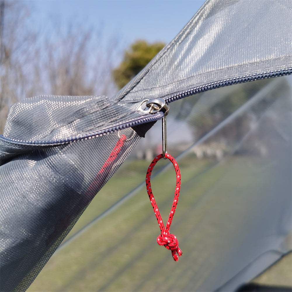 Lightweight expedition camping tent for 2-3 people, showcasing waterproof ripstop fabric.