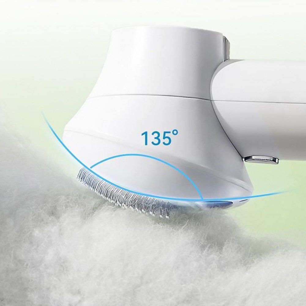 Efficient dog dryer and pet brush for grooming. Removes loose hair while drying your dog post-bath.