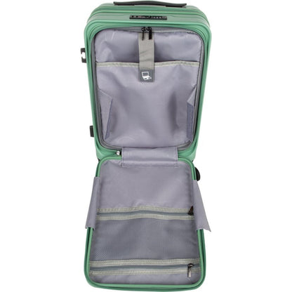 Modern 2-piece hardshell luggage for today's traveler, featuring secure laptop storage.