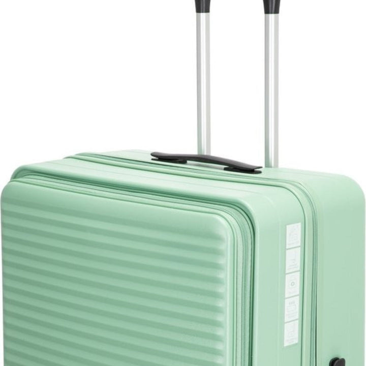 Versatile unisex 2-piece hardshell luggage with laptop compartment for any type of journey.