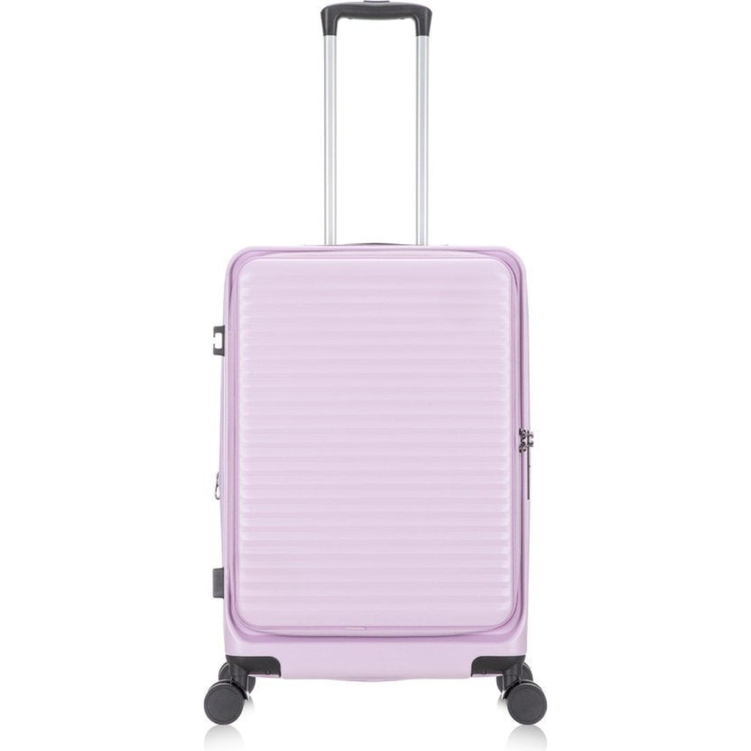 Secure 2-piece hardshell luggage set with TSA lock & laptop compartment, great for travel gear.