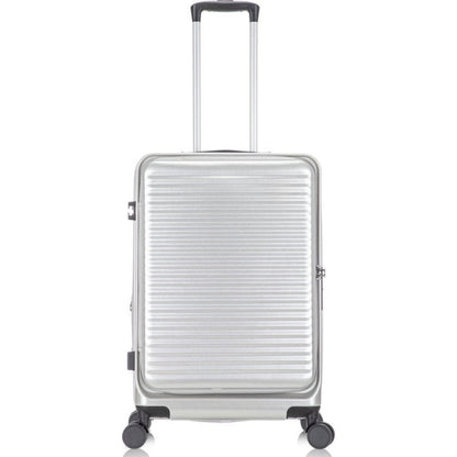 Expandable 2-piece hardshell suitcase set, offers extra space plus a laptop compartment.