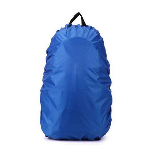 Yellow 210D waterproof backpack cover, a bright outdoor accessory for rain protection during travel