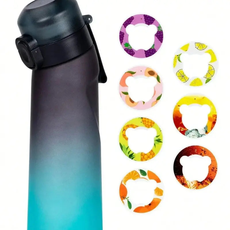 Unisex 22oz scented water bottle. Innovative flavor by smell for healthy, active hydration.