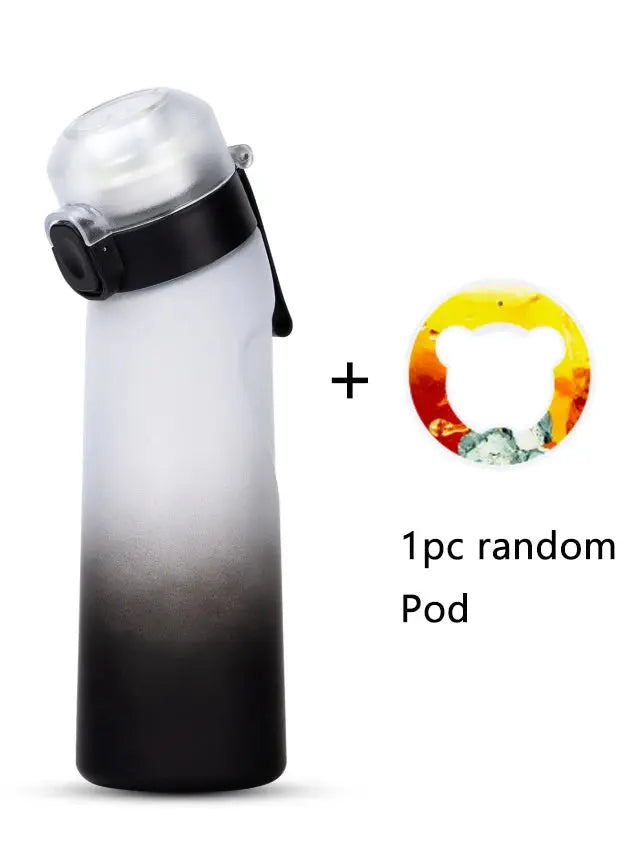Reusable water bottle, 0.65L with scent pods. Enjoy flavored water & healthy hydration.