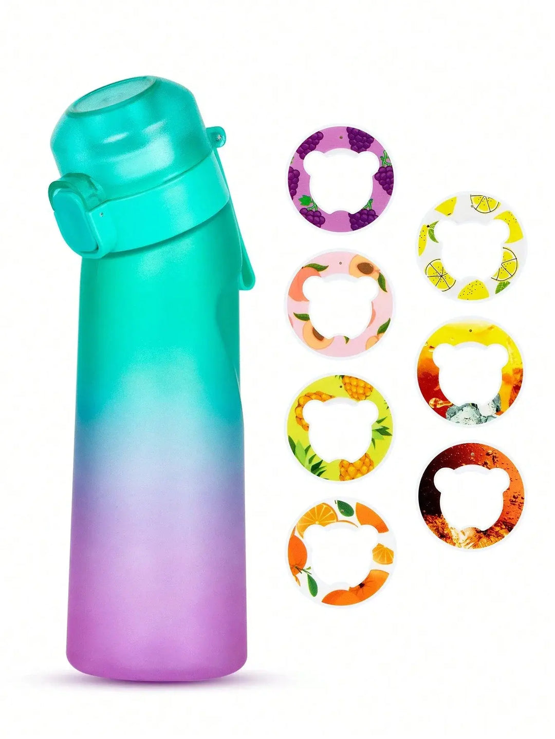 Reusable water bottle, flavor by smell. Hydration solution for wellness & fitness, 22oz.
