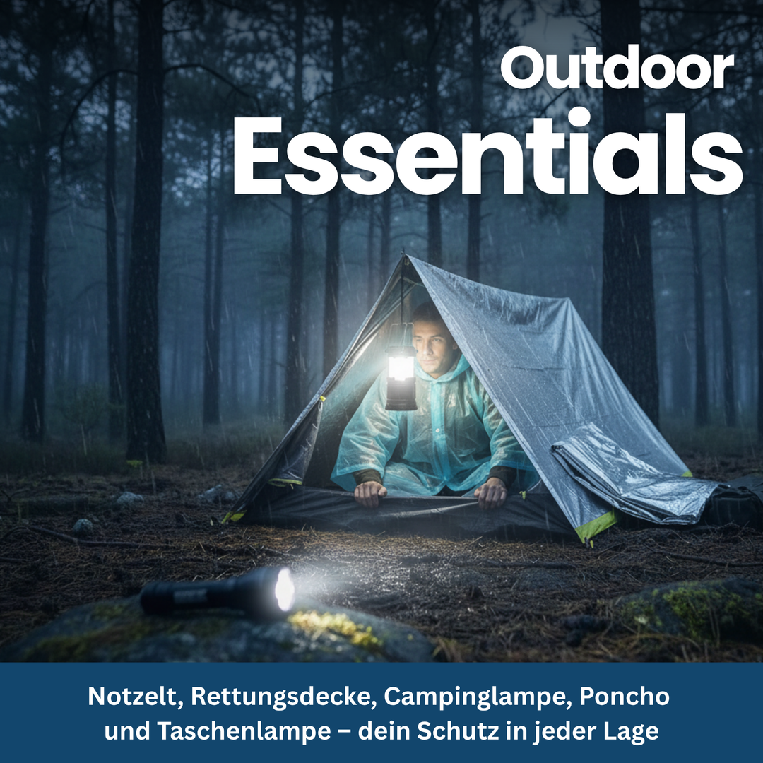 Close-up of the professional 250-piece unisex survival kit, highlighting key emergency gear essentials