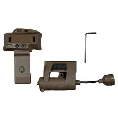 Essential tactical gear: LED helmet light with hands-free mount for adventurers