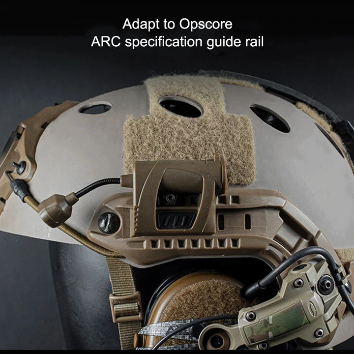 Durable nylon ABS tactical helmet light, 3 modes, attaches to helmet