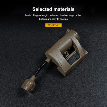 Versatile 3-mode LED helmet light, perfect for outdoor activities and tactical use