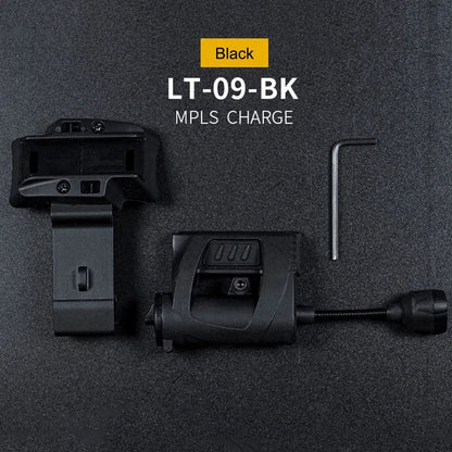 Rugged tactical LED light for helmets, offering three lighting modes