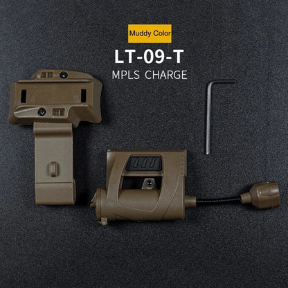 Helmet mount LED tactical light made from strong nylon ABS for reliable outdoor lighting