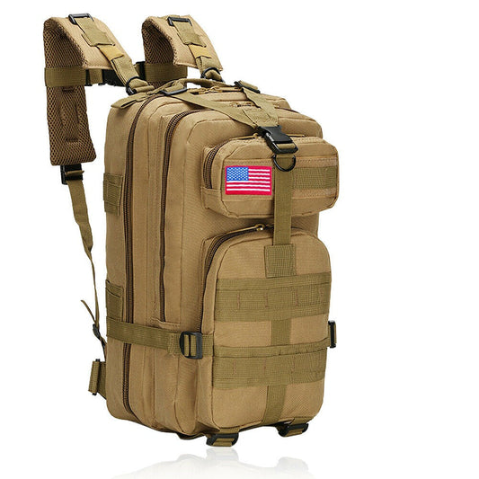 Unisex 30L waterproof military tactical backpack with MOLLE system for outdoor adventure and survival gear