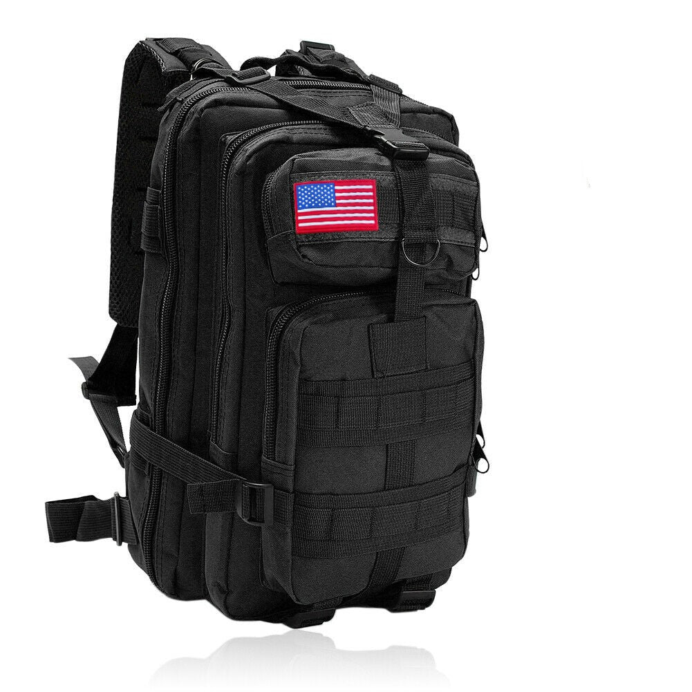 Unisex 30L hiking backpack with adjustable straps and sternum buckle, built for comfort on long treks