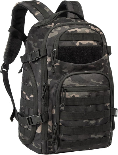 Unisex 35L tactical backpack with Molle system, perfect for outdoor adventures & hiking.