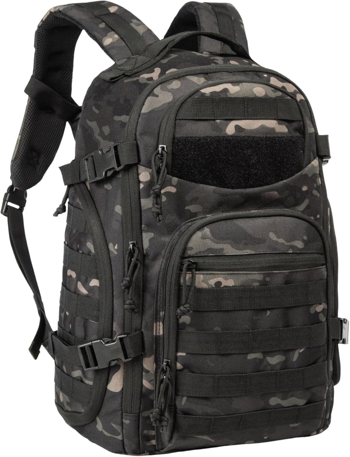 Unisex 35L tactical backpack with Molle system, perfect for outdoor adventures & hiking.