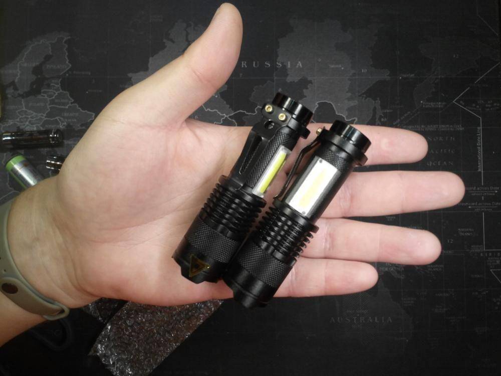 Unisex 3800LM LED tactical flashlight, compact and portable for outdoor use
