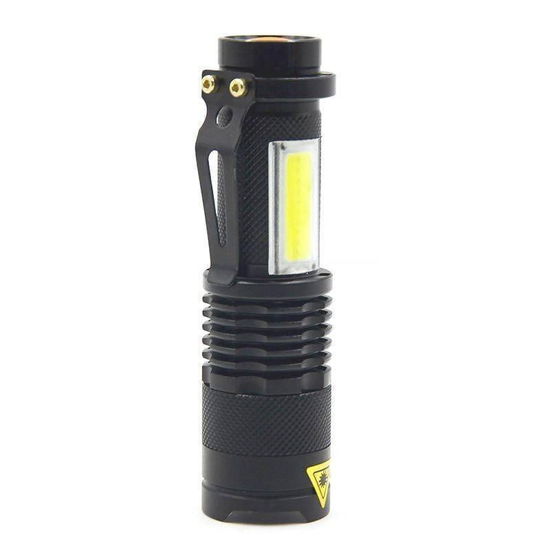 Compact 3800LM tactical flashlight for hiking, robust and reliable LED light
