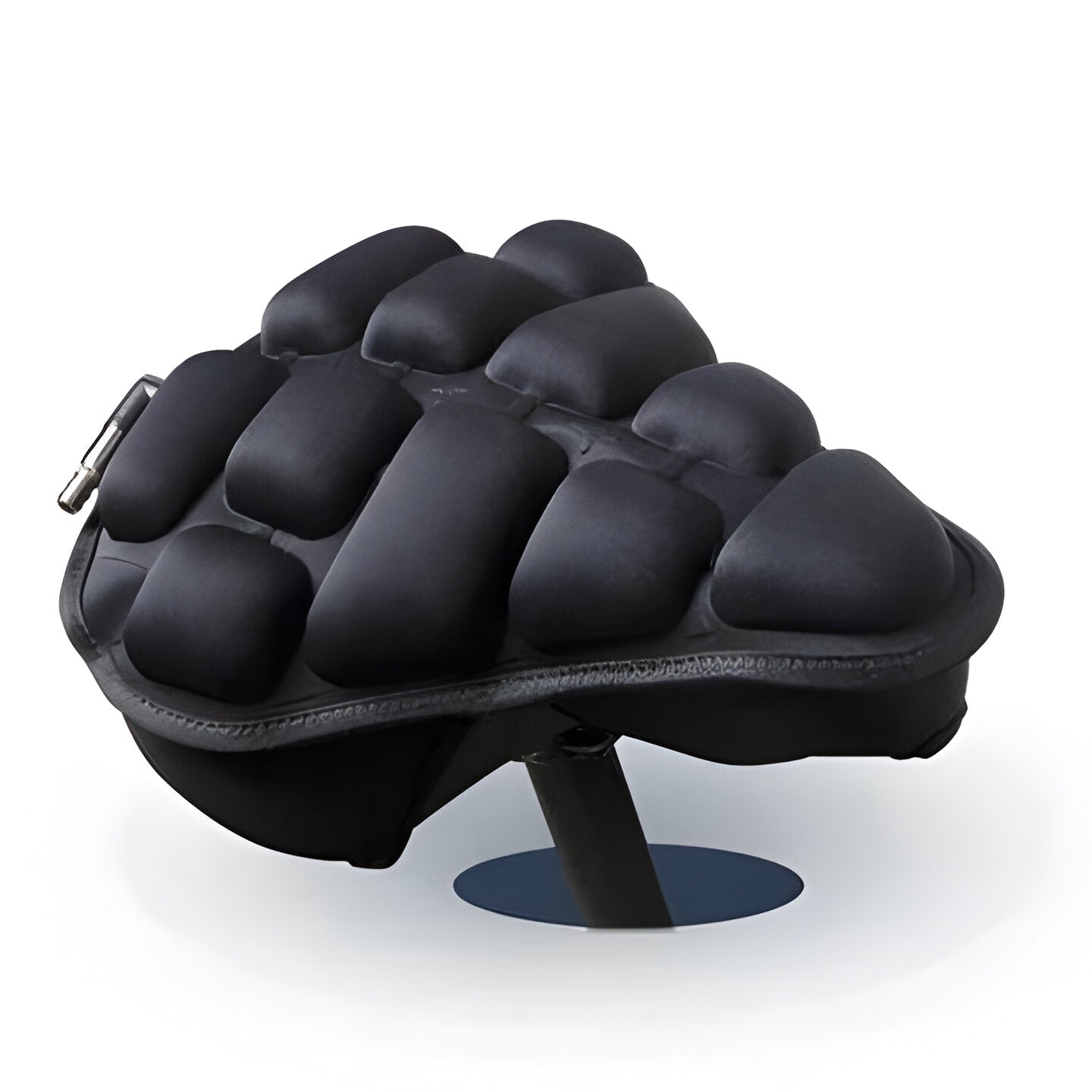 Unisex 3D inflatable bicycle seat cushion for enhanced cycling comfort, shock absorption, and pressure relief on long rides.