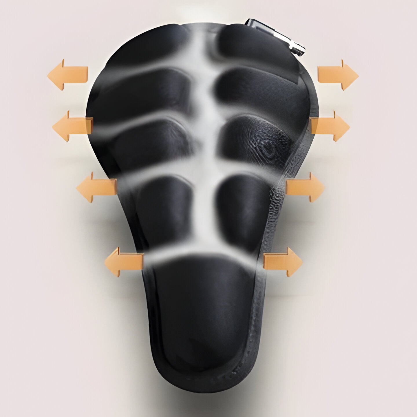 Unisex inflatable bicycle seat cushion with 3D design for shock-absorbing comfort and pressure relief on any bike.