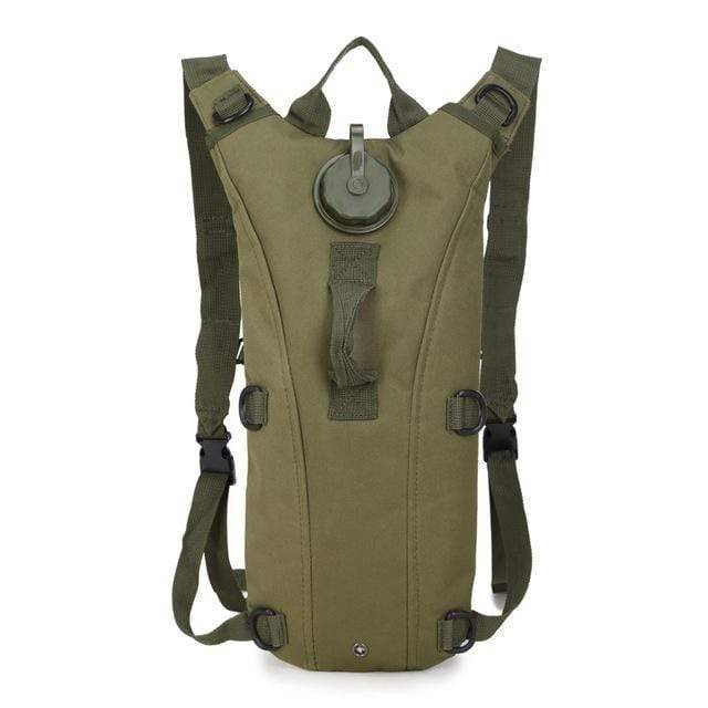 Top view of the 3L hydration backpack, showing easy access to the water bladder